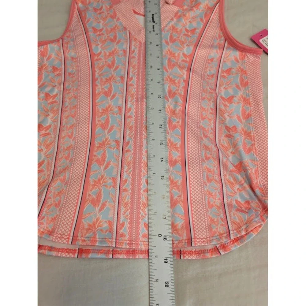 Lucky in Love Tank and Skort Set Girls Size M 10-12 Coral Pink Golf Tennis NWT