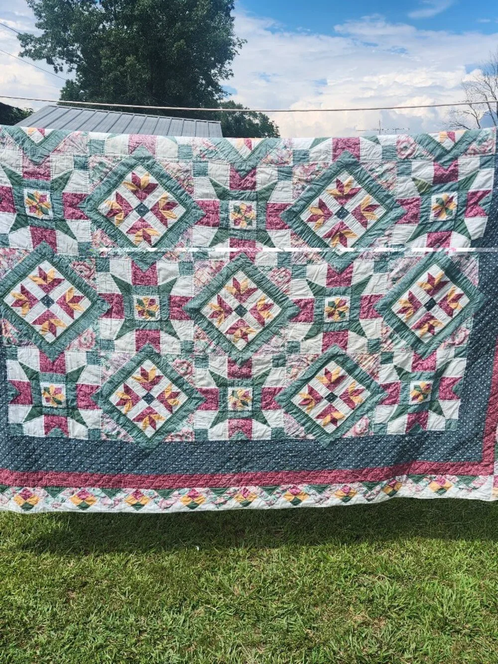 Vintage quilt size 96