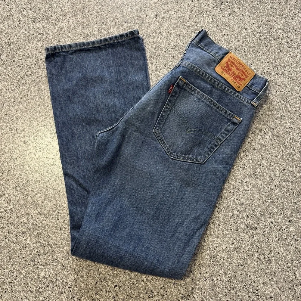 Levis 527 Jeans Mens 34x32 Slim Fit Bootcut Cotton Denim Medium Wash