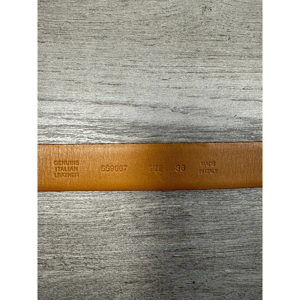 Banana Republic Men's Classic Full Grain Italian Leather Dress Belt Brown 36