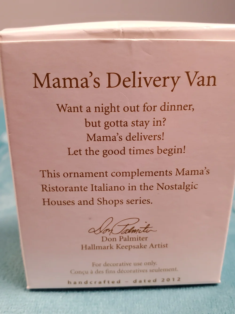 Hallmark item keepsake