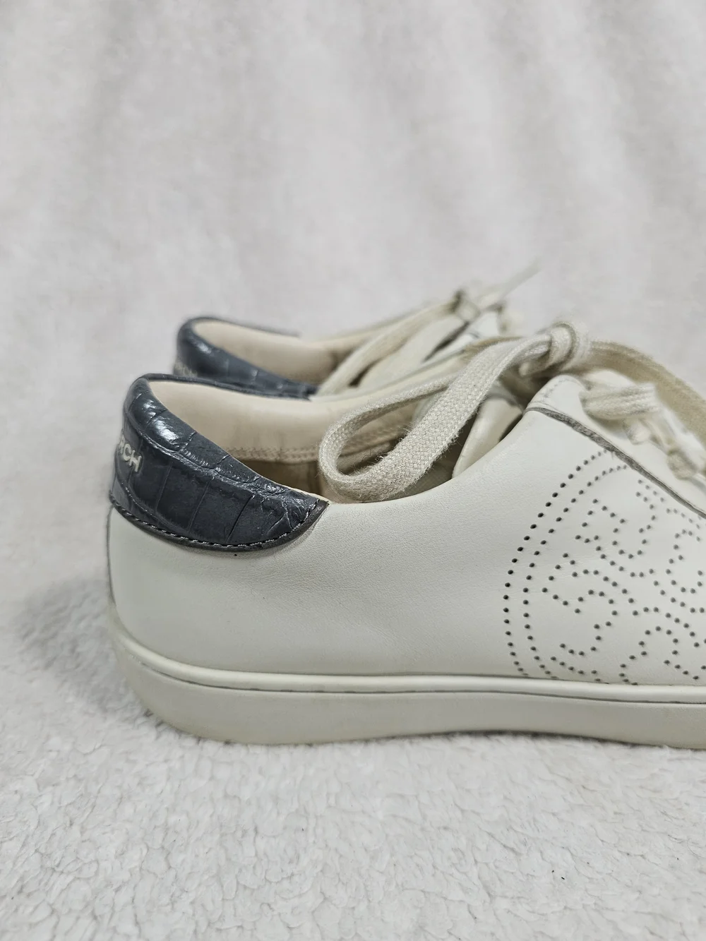 Tory Burch cream leather