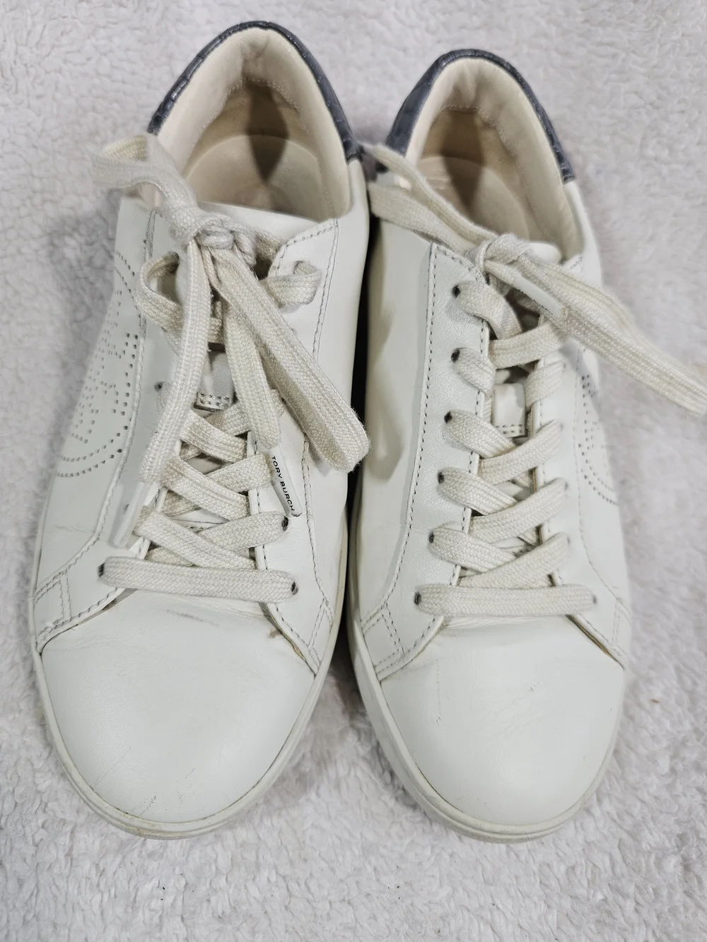 Tory Burch cream leather