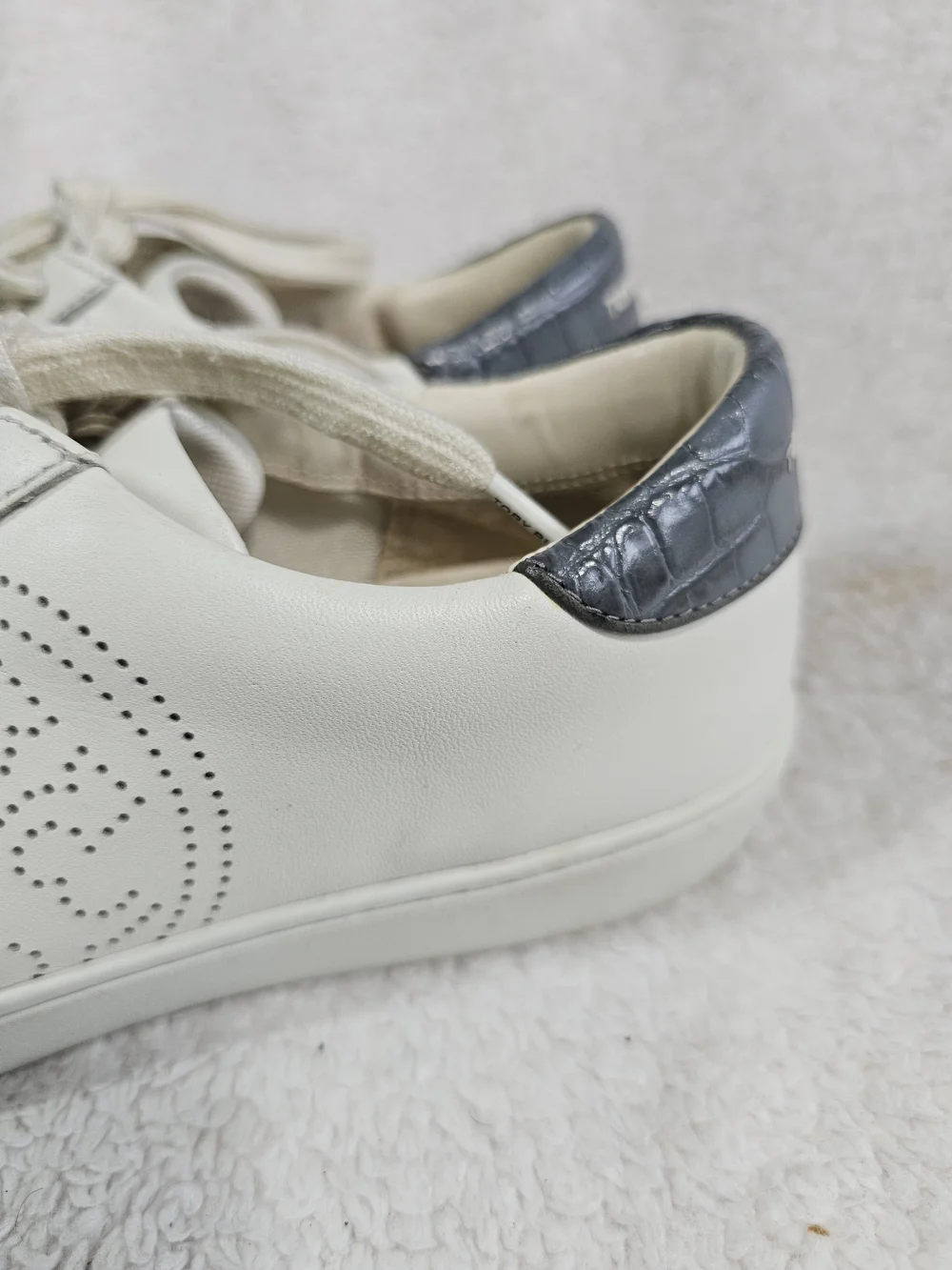 Tory Burch cream leather