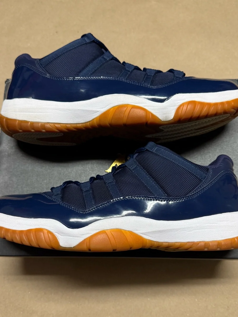 Nike Air Jordan 11 XI Retro Low Navy Gum Mens size 14 Basketball Shoes Rare!