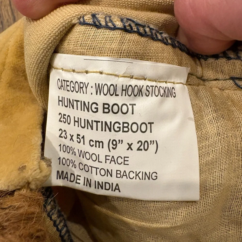 Hand Crafted hooked wool