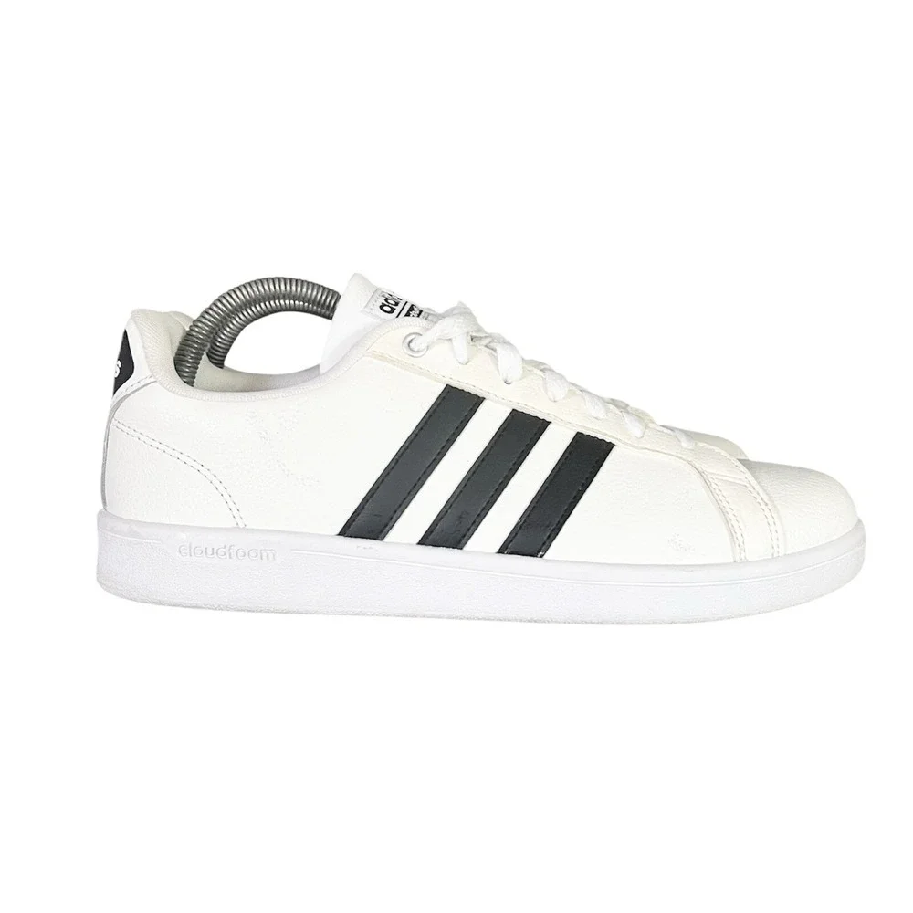 Adidas Cloudfoam Advantage Mens White Black Sneakers AW4294‎ Size 9