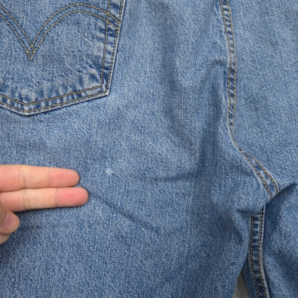 Levi's 569 Y2K Denim Shorts Mens W38 Loose Straight Blue Jean Jorts 2005