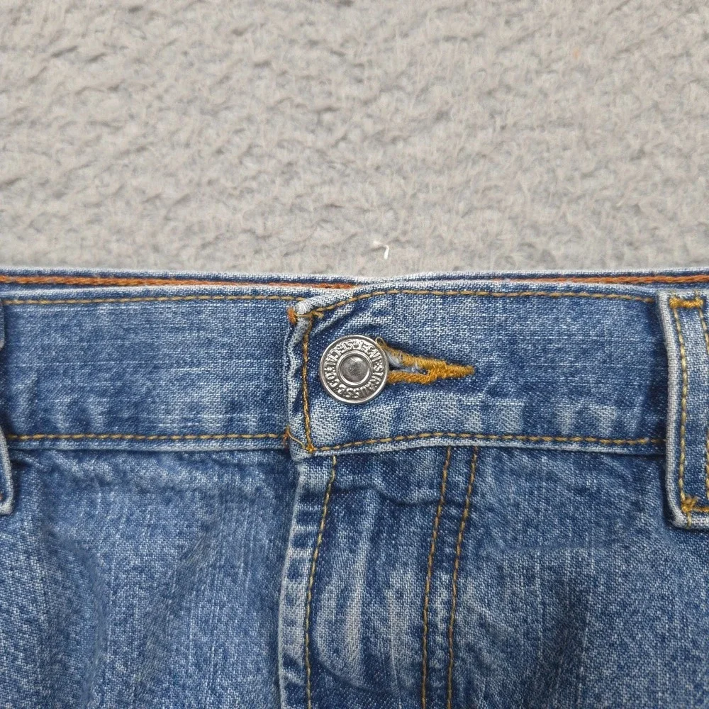 Levi's 569 Y2K Denim Shorts Mens W38 Loose Straight Blue Jean Jorts 2005