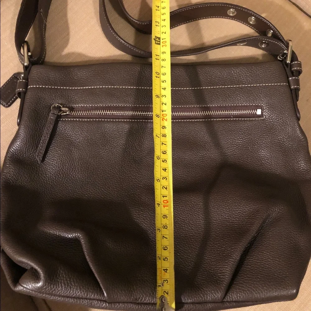Coach Women's Dark Brown Leather Shoulder Bag