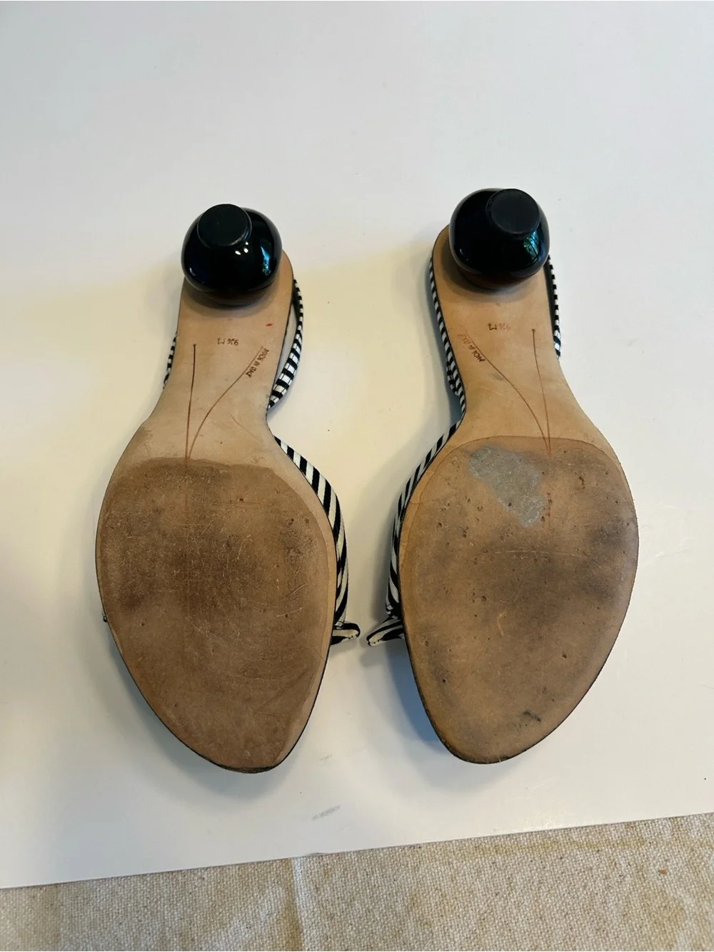 kate spade striped slingback