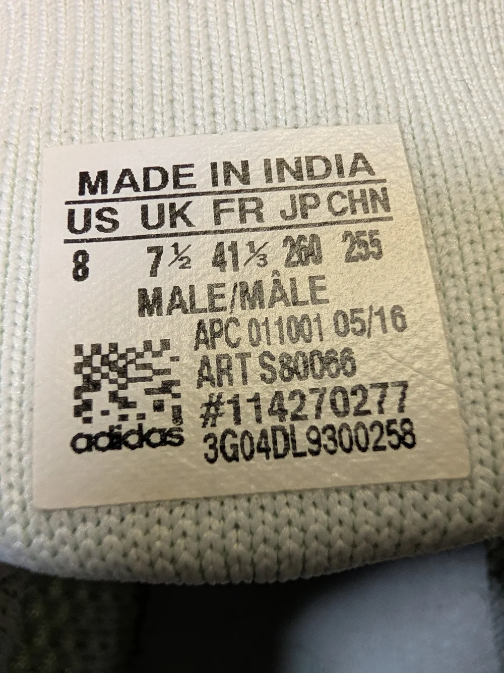 adidas wear laces embossed