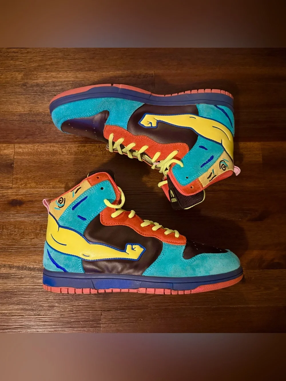 Imran Potato Dunk Shoes - Size 8 Multicolor Limited Edition SUPER RARE GRAIL Max