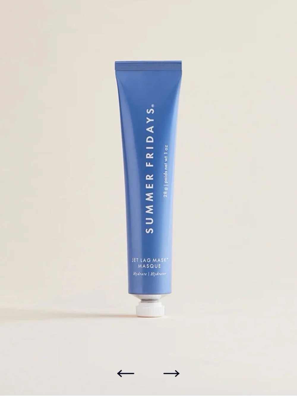 Summer Fridays Jet Lag Mask - Blue Hydrating Face Mask and lip balm