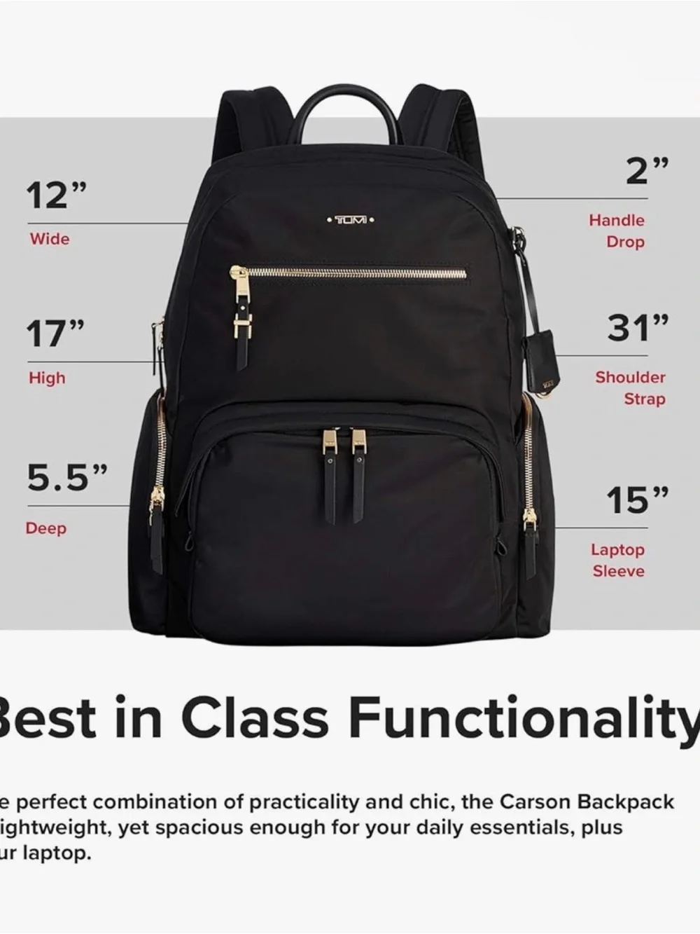 Tumi stylish backpack