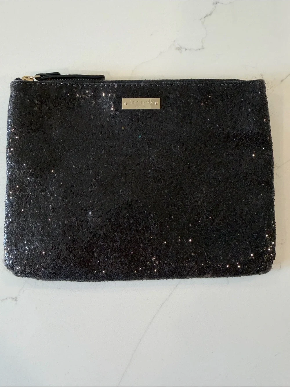 kate spade Black Sparkle Pouch