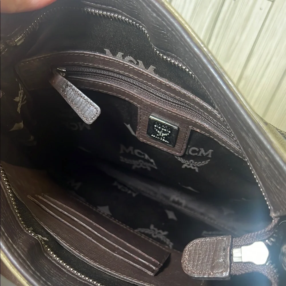 MCM Logo Messenger Bag