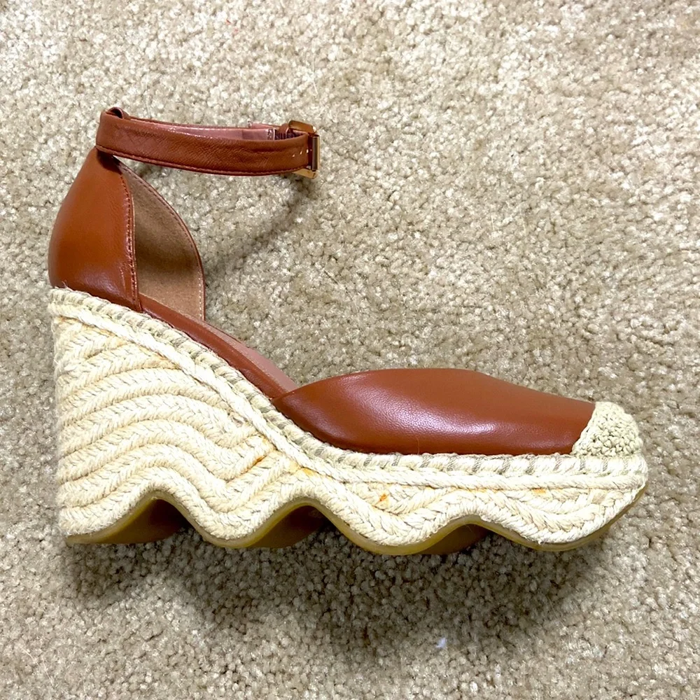BCBGMaxAzria cognac leather