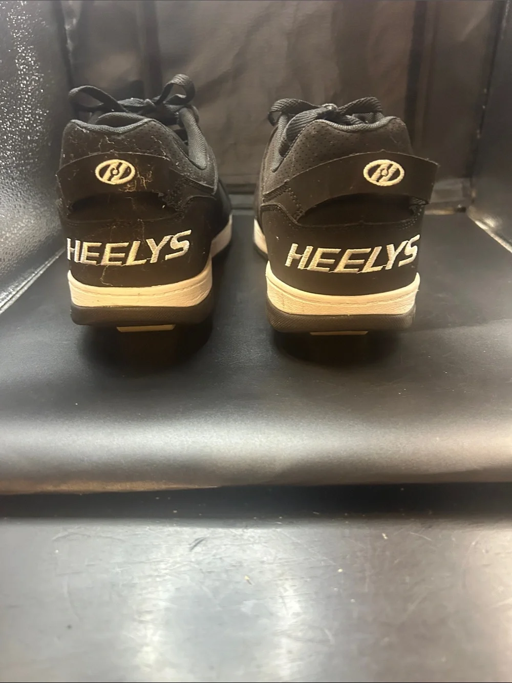 Heelys Black and White Low-Top Skate Sneakers