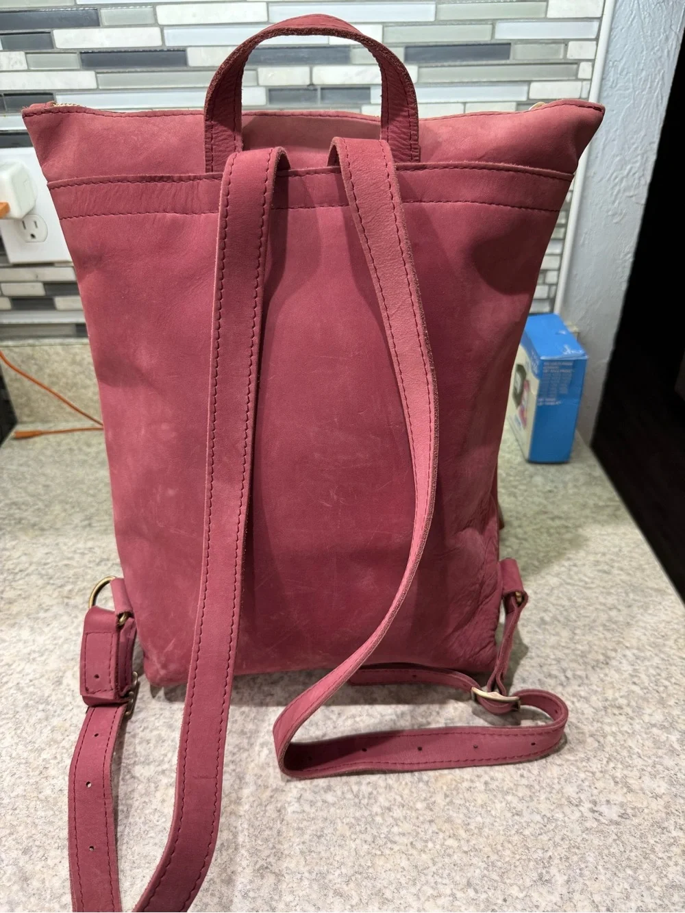 Portland Leather exterior please wear