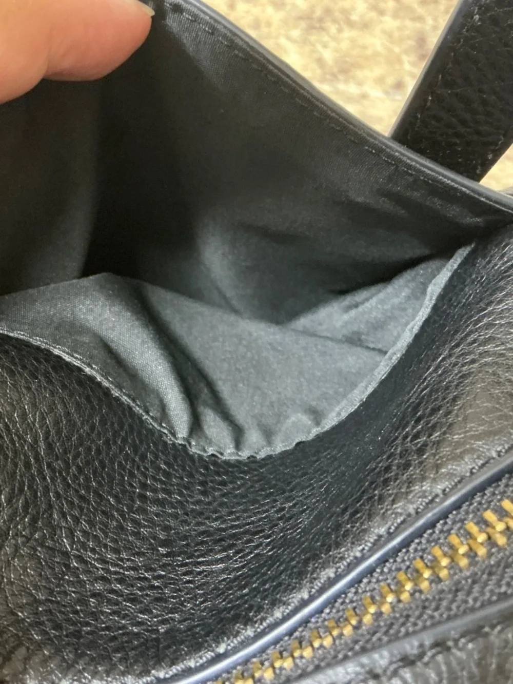 Fossil black pebbled
