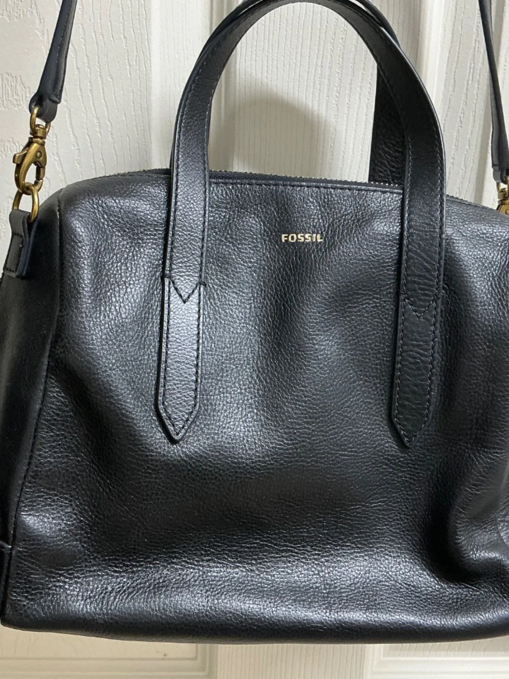 Fossil black pebbled
