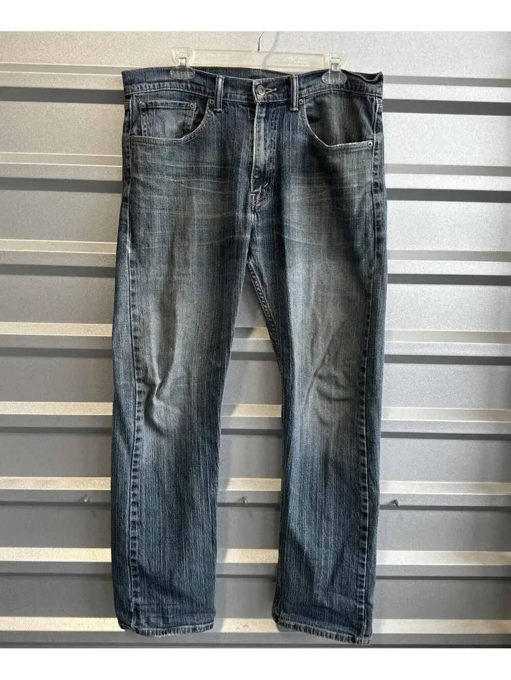 Levi's Straight 505 Jeans Men’s 34x32 Straight Leg Blue Wash Denim Pants