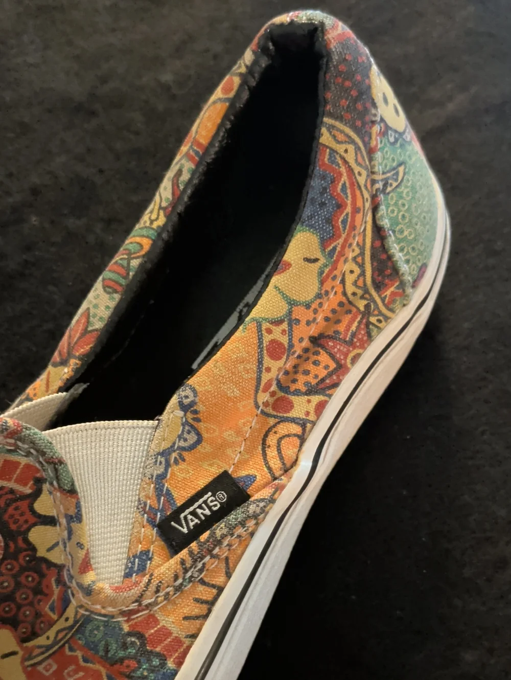 Vans white accents