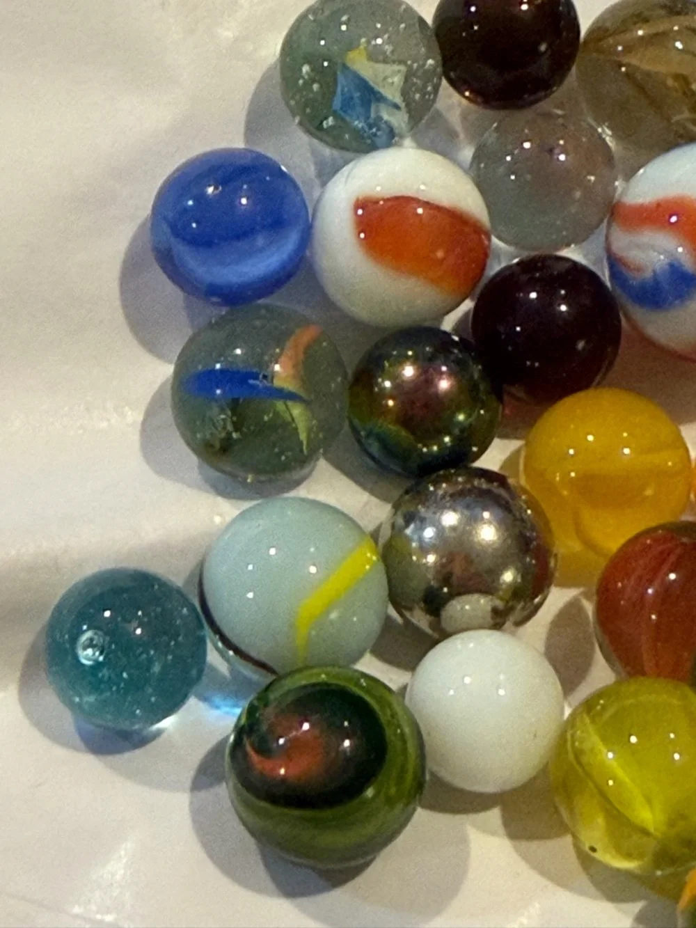 Vintage Glass Marbles Multi Color Collection & other