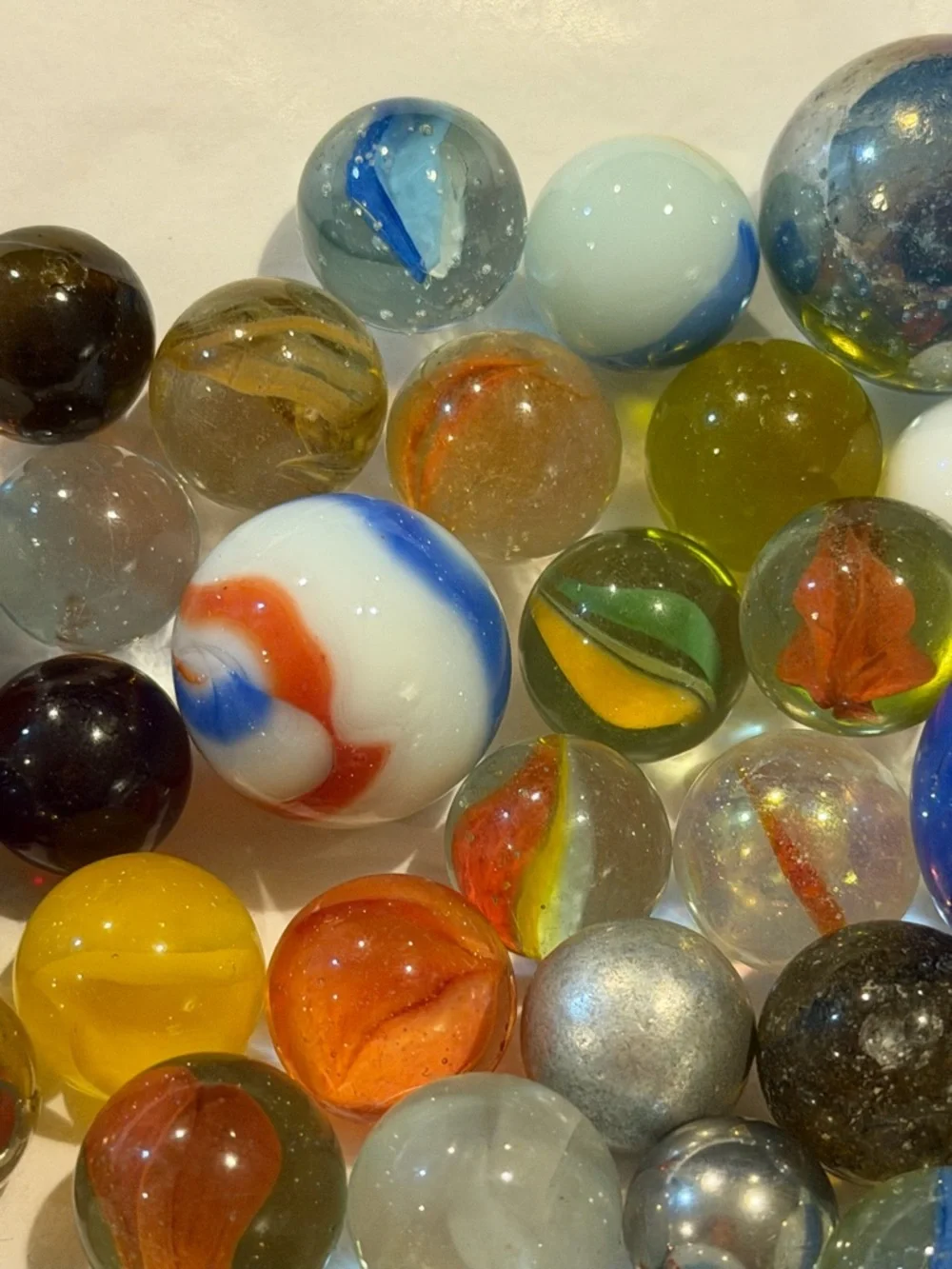 Vintage Glass Marbles Multi Color Collection & other