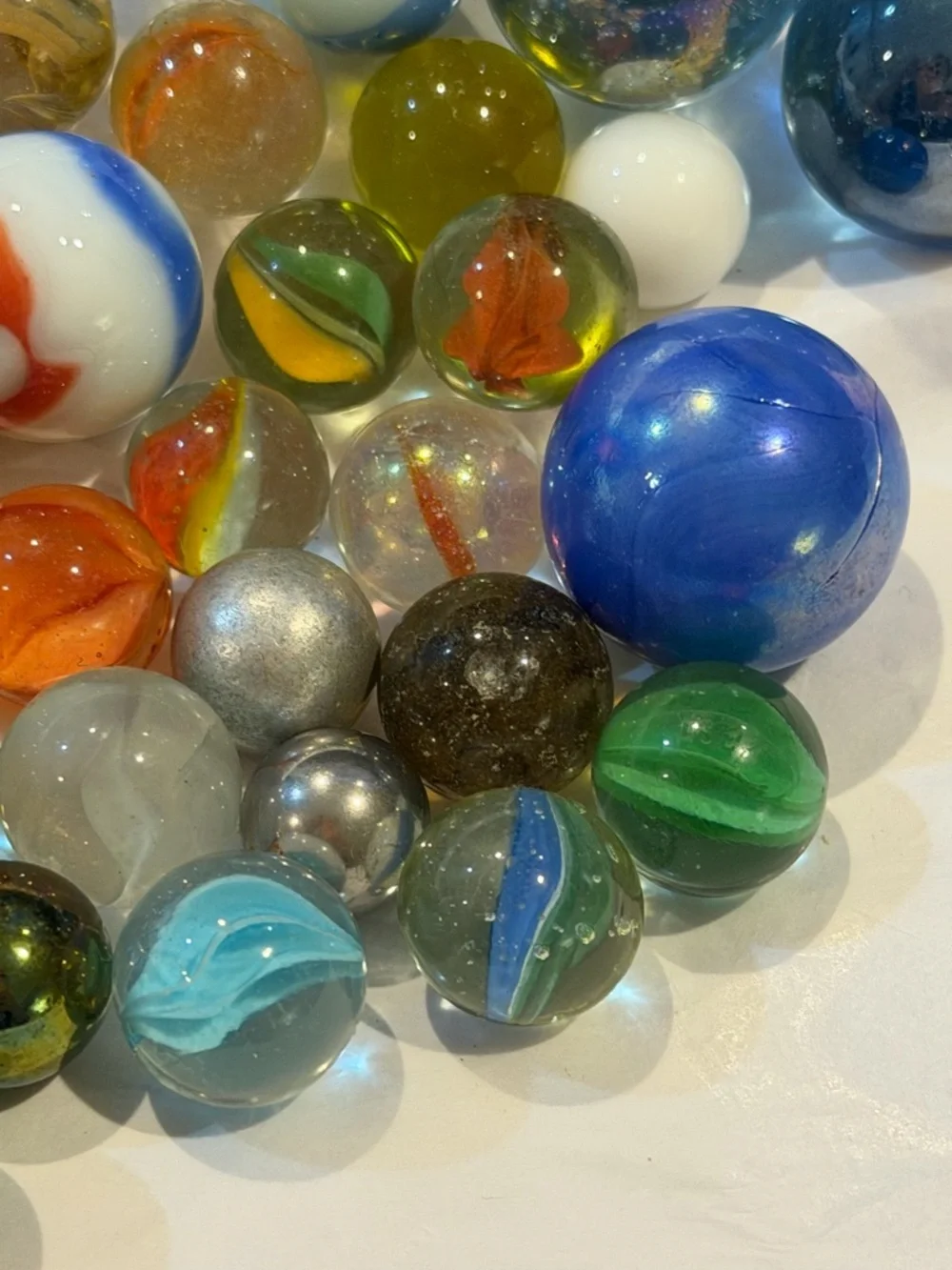 Vintage Glass Marbles Multi Color Collection & other