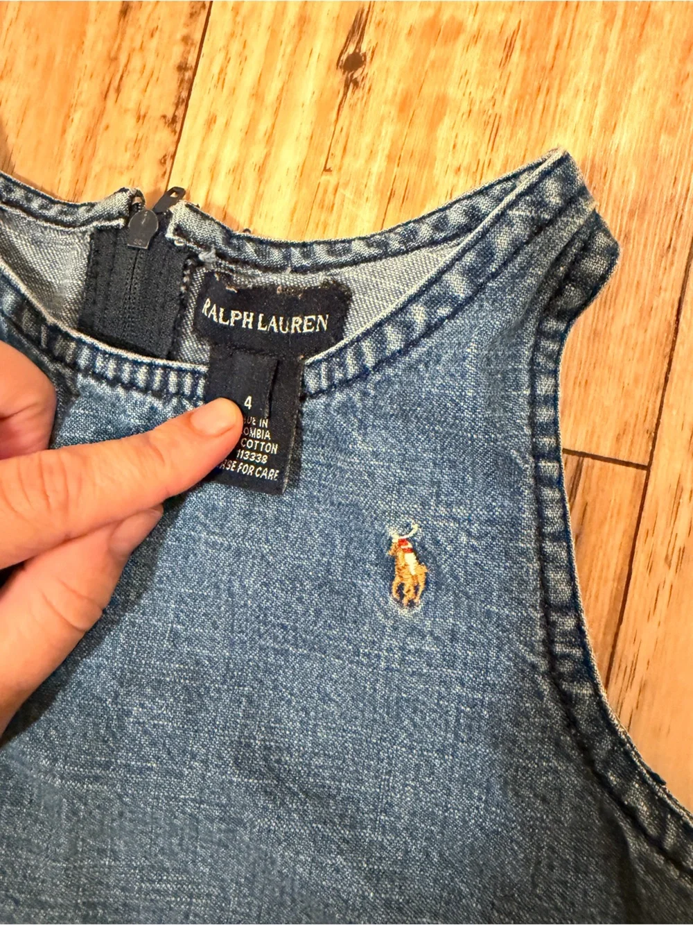 Ralph Lauren sleeveless denim