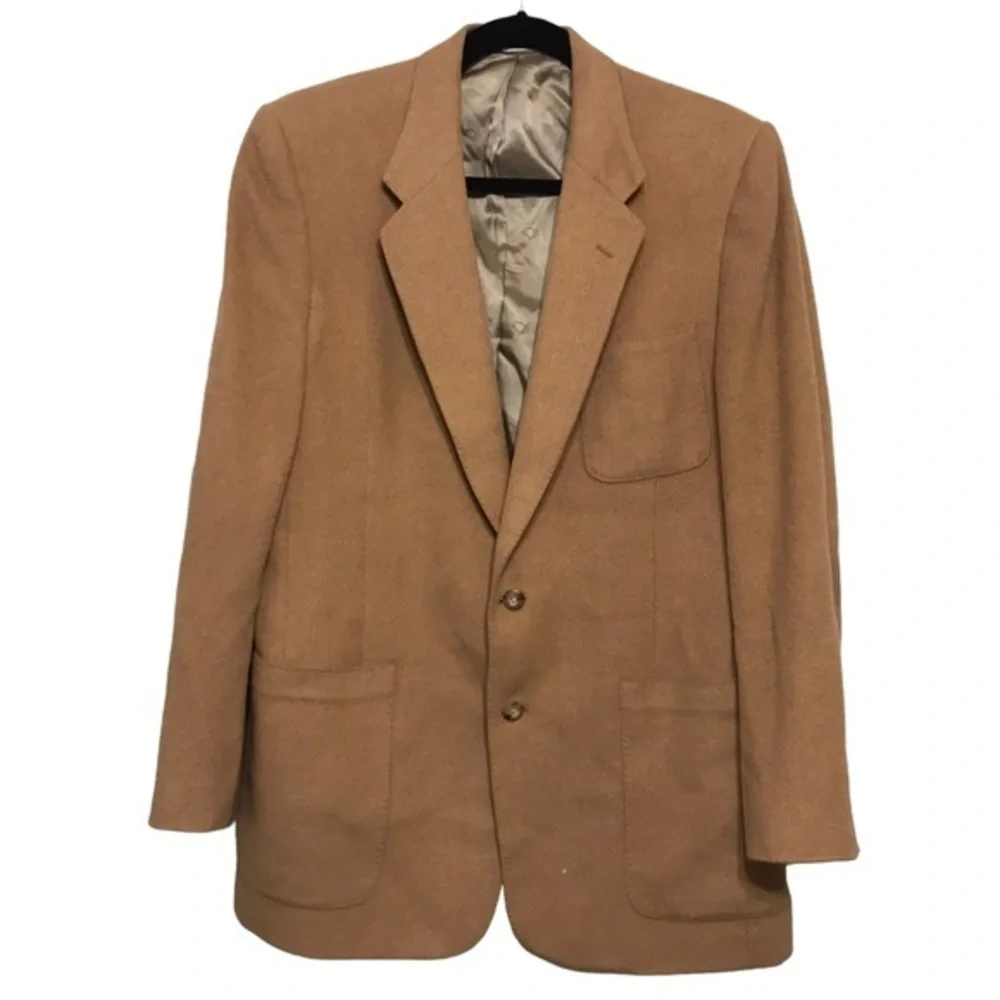 CHRISTIAN DIOR MONSIEUR Vintage Camel Hair Blazer Jacket