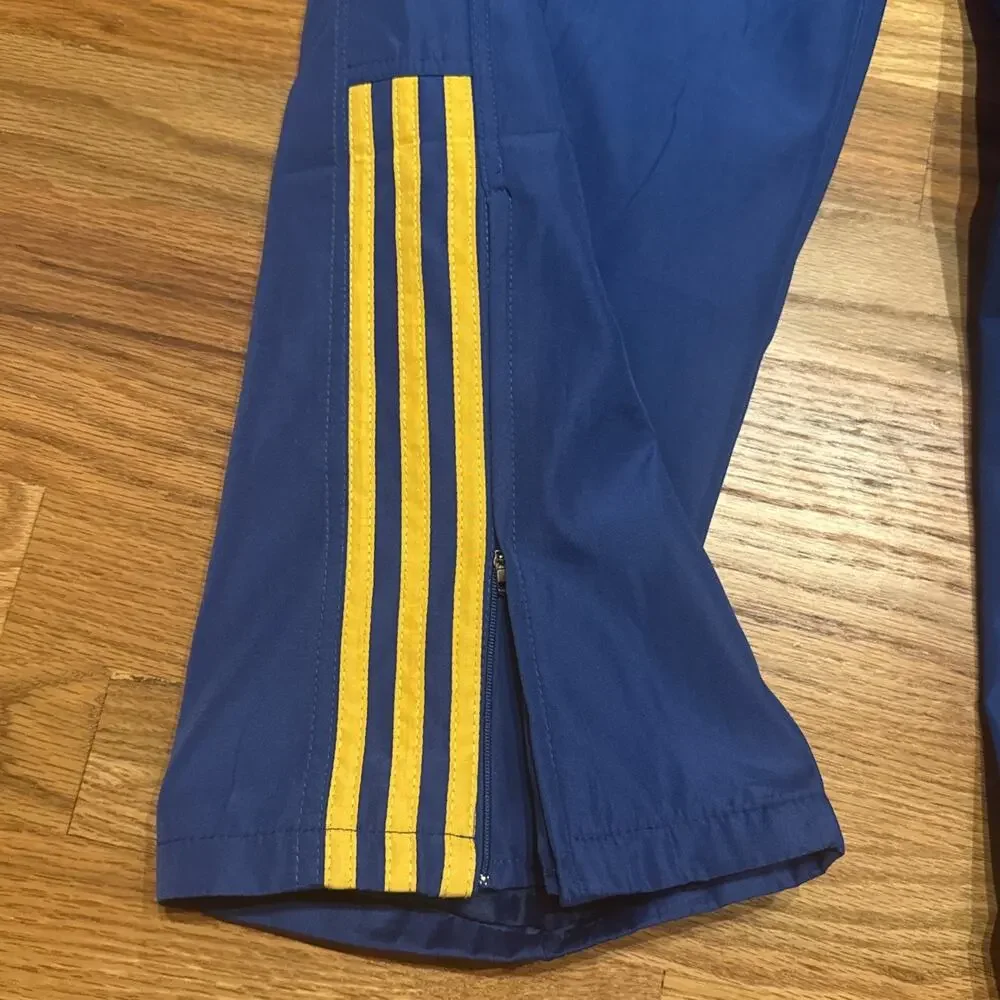 VTG Adidas Ukraine Olympics Blue Yellow Windbreaker Track Suit Size XLarge READ