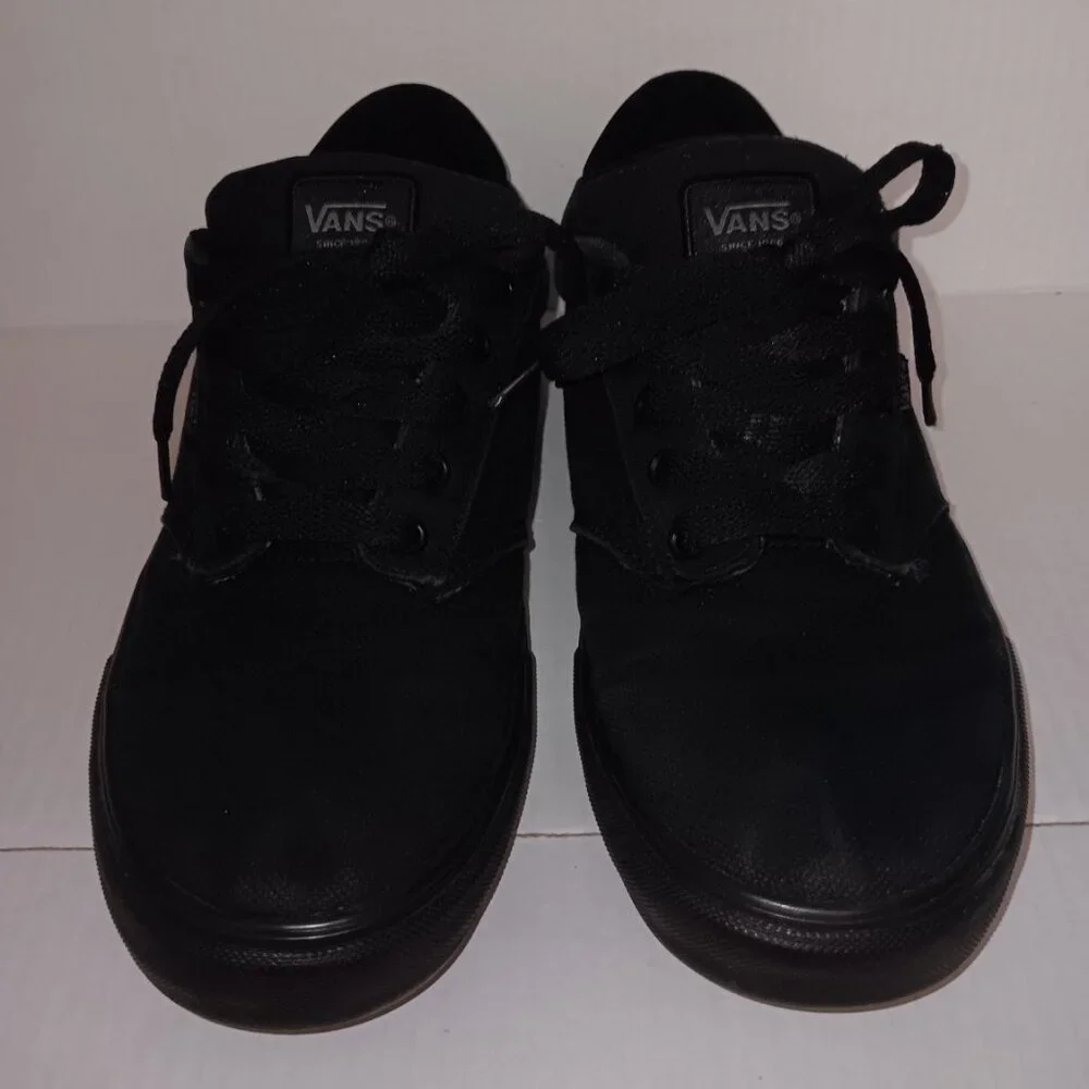 VANS LACE UP CANVAS SNEAKERS