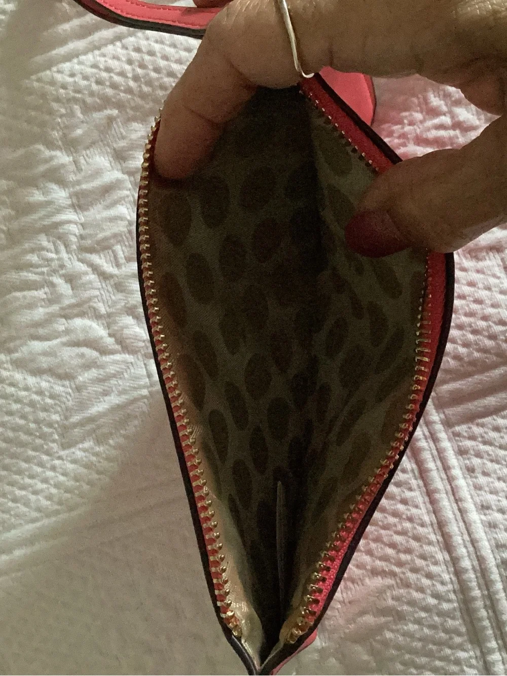 kate spade Coral Pink Wristlet Wallet