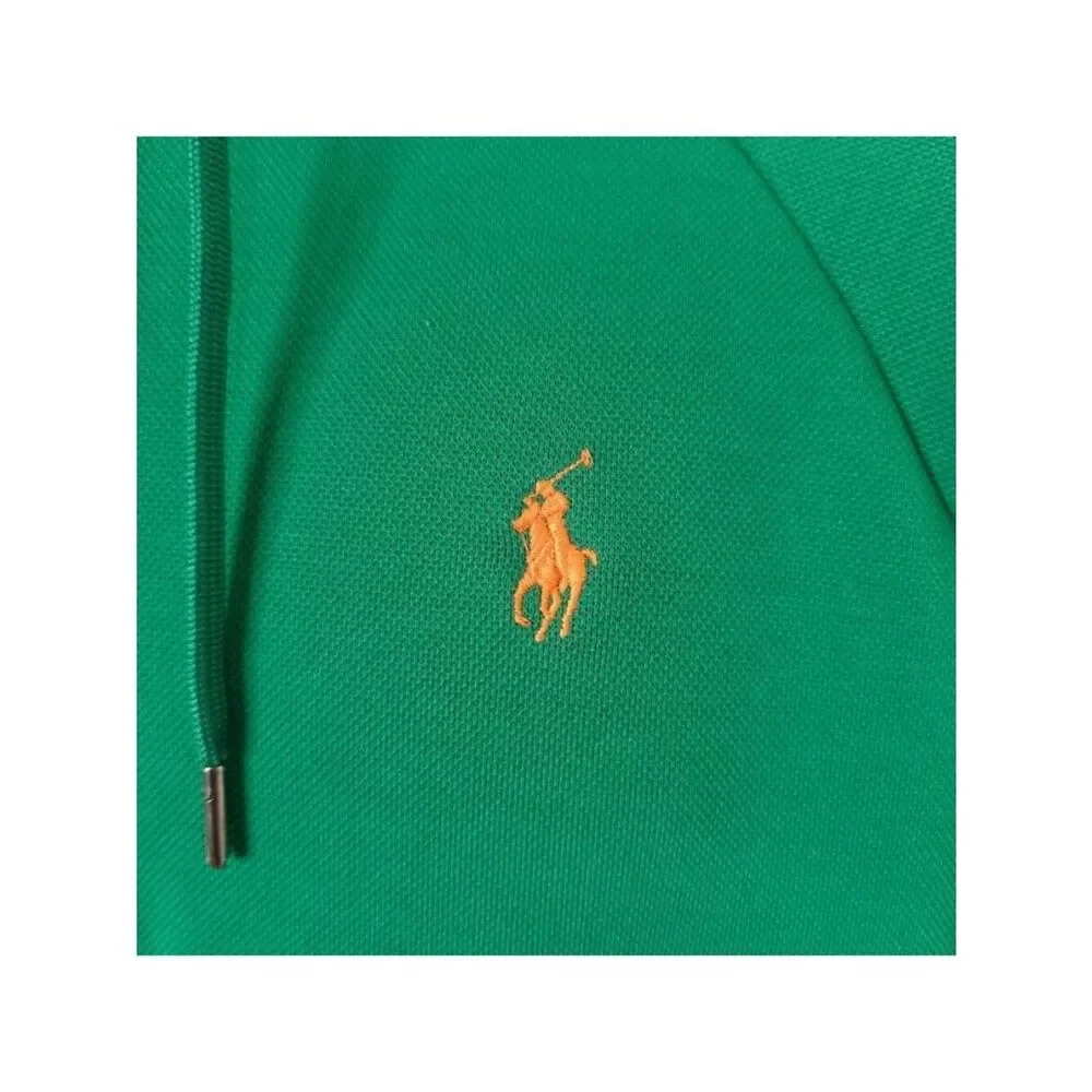 Polo Ralph Lauren Track Jacket Mens Size Small Green Pullover Half Zip