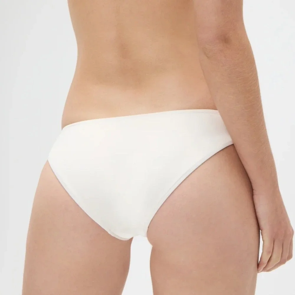 NEW Frankie's Bikinis Catalina Bottom Full‎ Coverage Sunrose Ivory