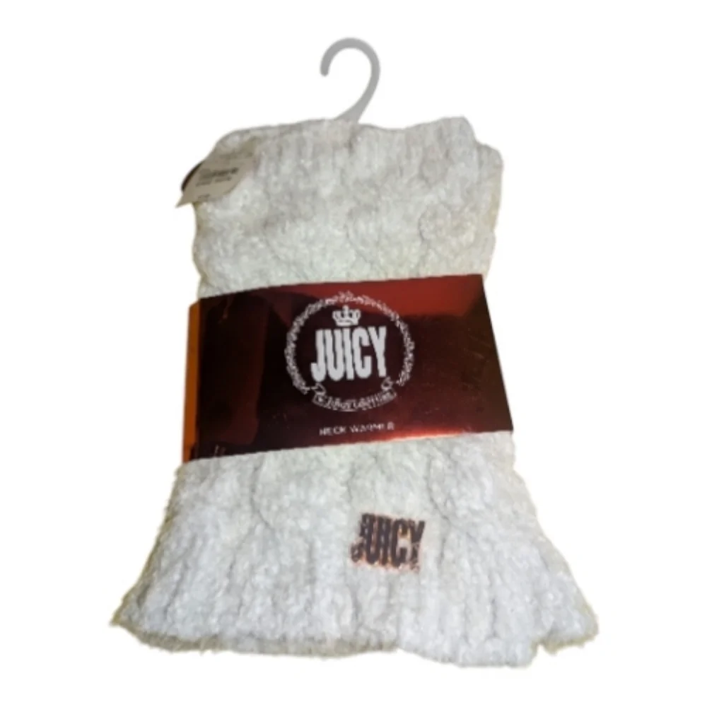 Juicy Couture Neck Warmer One Size White Silver