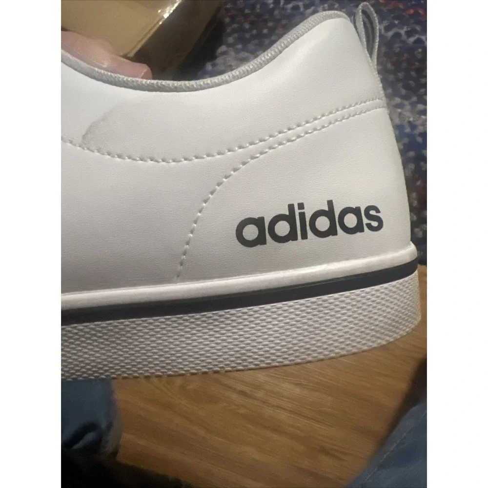 Adidas Men's Vs Pace Sneaker Size 12‎ White Black Three Stripe Athletic