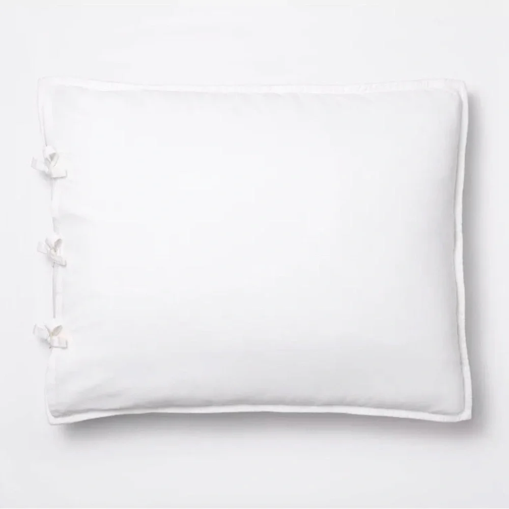Threshold Studio McGee Standard Lofty Cotton Slub Wood Block Floral Sham