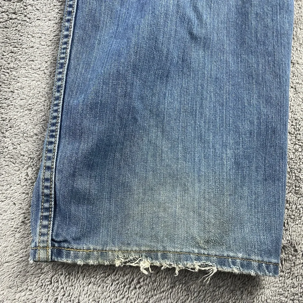 Levis cuffs worn