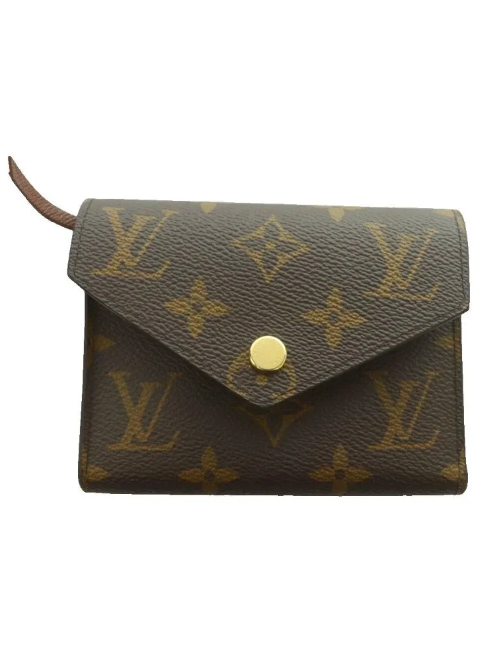 Louis Vuitton Portefeuille Victorine Monogram Trifold Wallet Compact Canvas