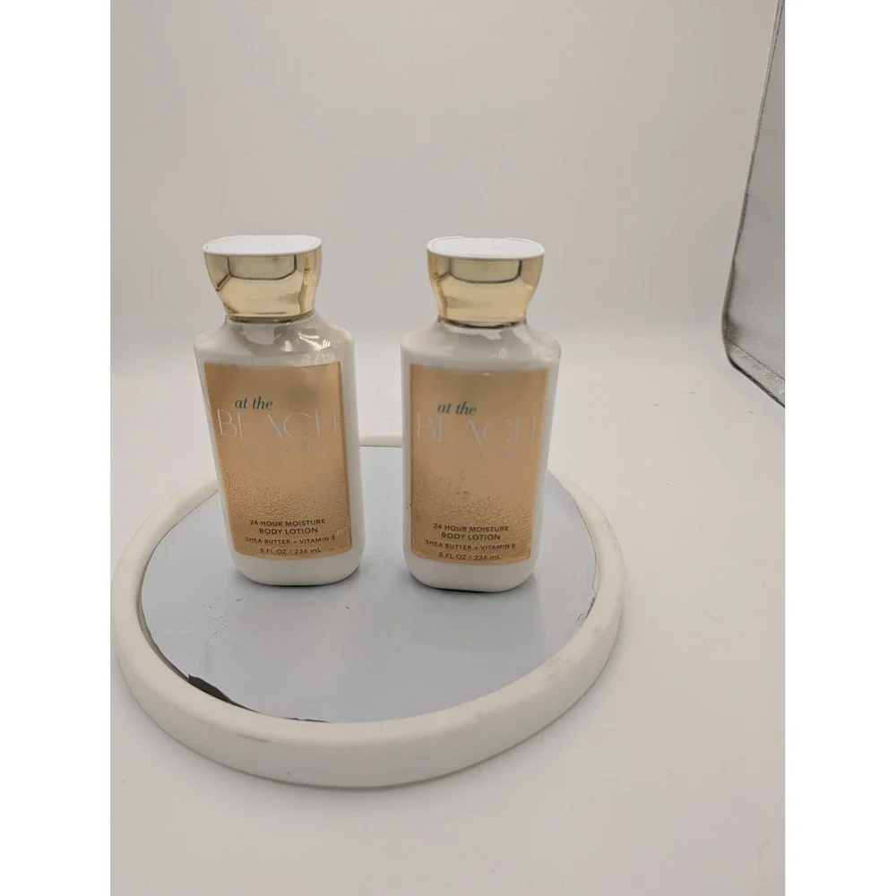 Bath & Body Works At The Beach Body Lotion 8oz Set‎ of 2 Shea Butter Vitamin E