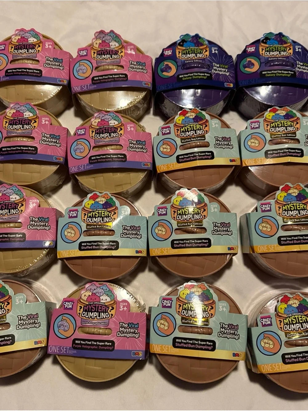 Viral Mystery Dumpling Squishy Toy - Assorted Colors x16 lot of 16