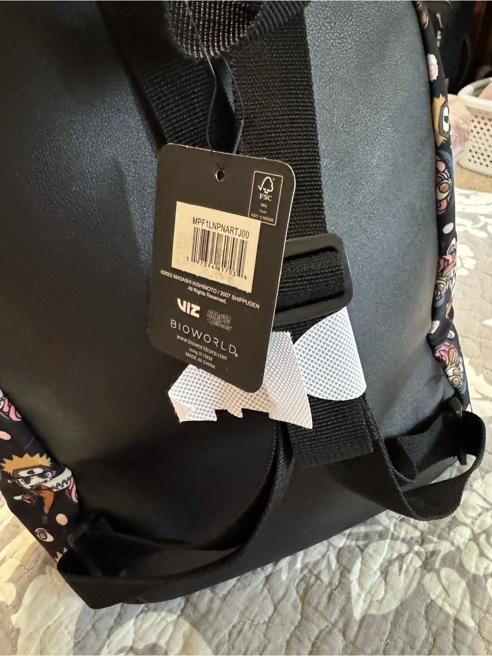 Naruto Shippuden pocket black straps