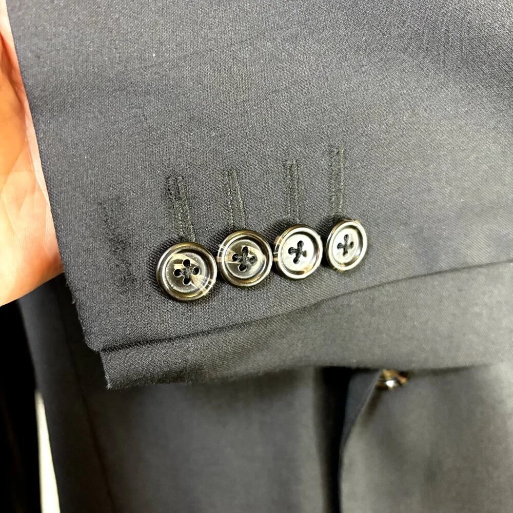 Stile Benetton Sport Coat Blazer 50 EU/40-41 US Wool‎ Blend Slim Fit Suit Jacket