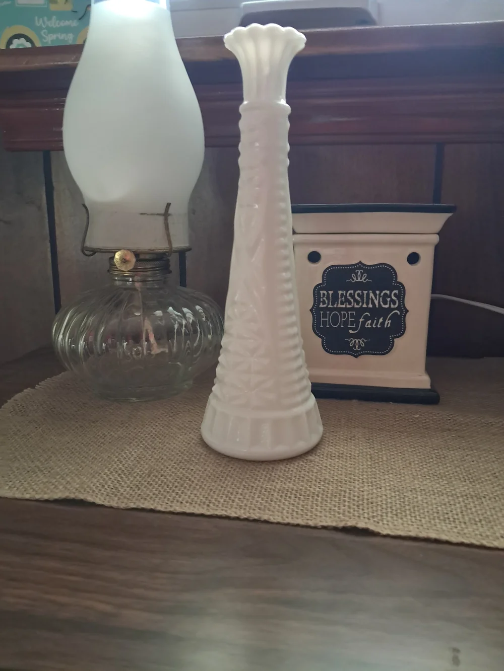 Anchor Hocking white milk