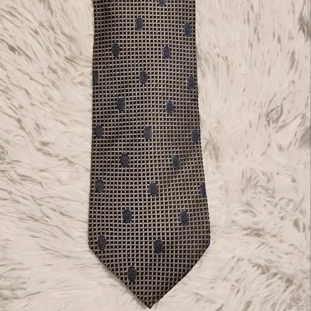 Pierre Balmain Silk Tie Gray Blue
