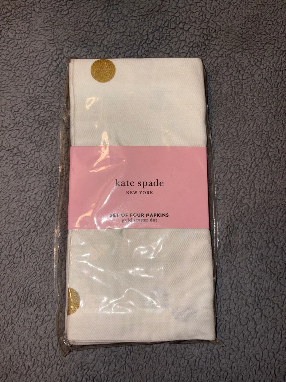 Kate Spade Gold Scatter Dot Napkins